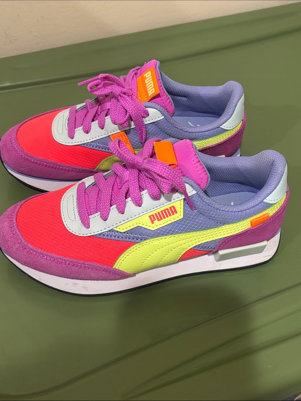 Puma Future Rider Play On Multicolor Sneakers - Women's Size